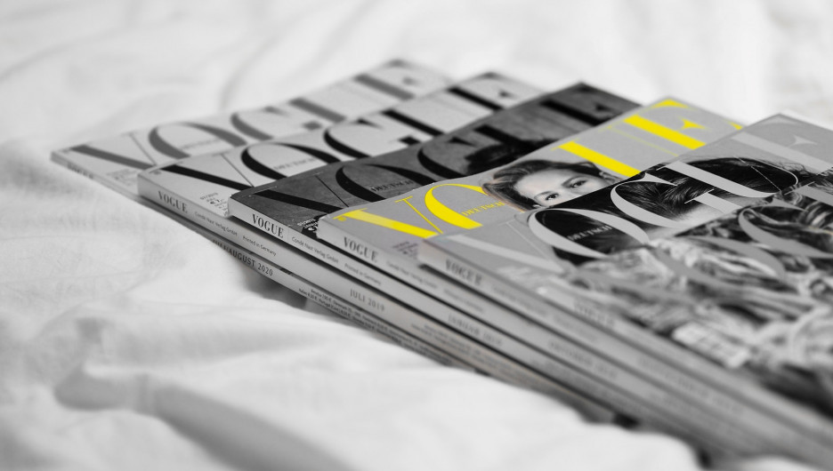 Katy Corso in the editions of British Vogue